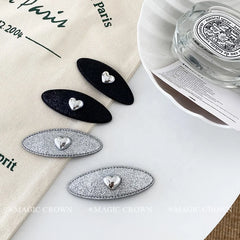 Women's Solid Color Graceful Simple Bobby Pins Hair Clips Lightweight Alloy and Fabric Hair Claws for Daily Use and Parties