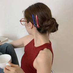 Fashion Solid Color Vintage Hair Clips for Girls Trendy Minimalistic Alligators for Women Lady Hair Accessories Stylish Elegant