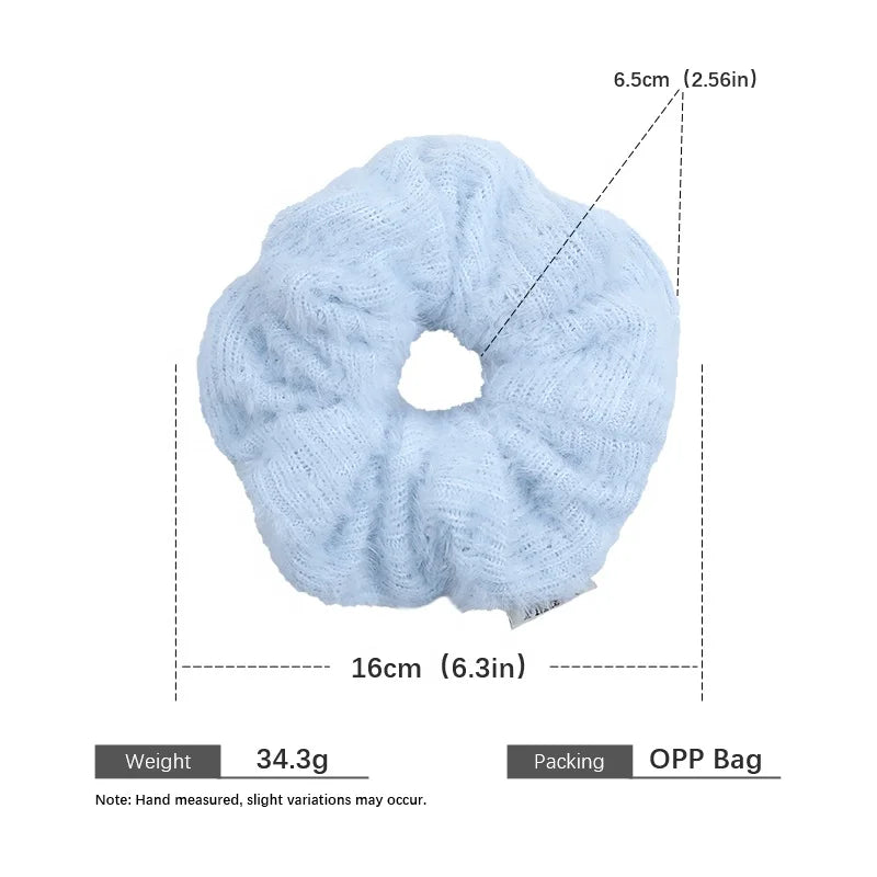 Fashion Simple Solid Color Sweet Scrunchies for Girls Minimalistic Elegant Trendy Hair Ties for Women Ladies Hair Accessories