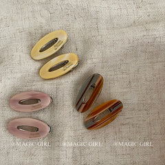 Elegant Cute Sweet Acetate Hair Clips for Girls Women Simple Minimalistic Alligators Hair Accessories Fashionable Trendy Carton