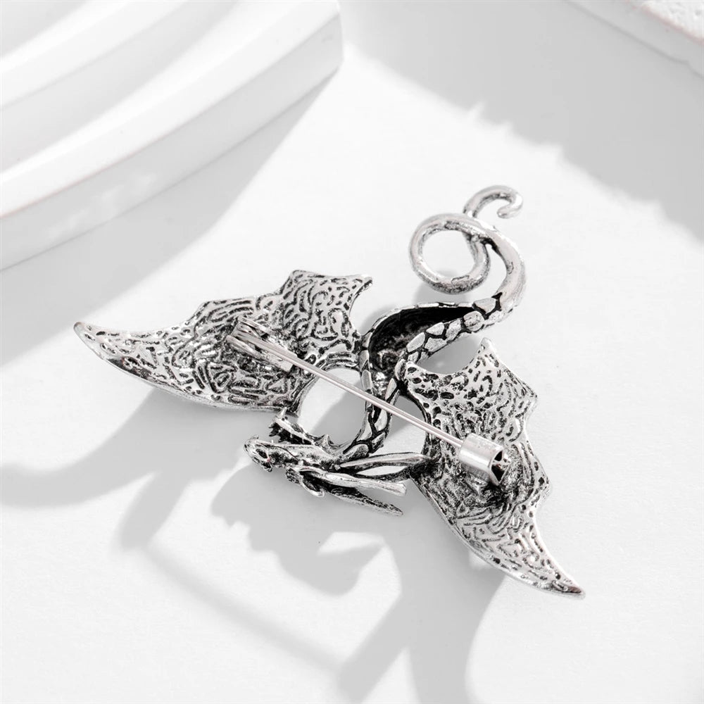 Fashion Dragon Trendy Stylish Brooches for Girls Glamorous Charms Pins Jewelry for Women Ladies Accessories Chinese Supplier