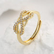 The opening is adjustable. / Gold
