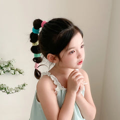 Solid Color Simple High Elastic Scunchies for Baby Girls Fashion Simple MInimalistic Hair Ties for Kids Child Hair Accessories