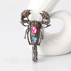 Fashion Animals Glitter Rhinestone Brooches for Girls Elegant New Design Pins Jewelry for Women Ladies Accessories Hot Sale