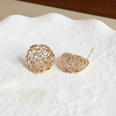 Ladies Flower Heart Shape New Design Small Stud Earring Fashion Trendy Elegant Simple High Quality Bulk Daily Jewelry Accessoy