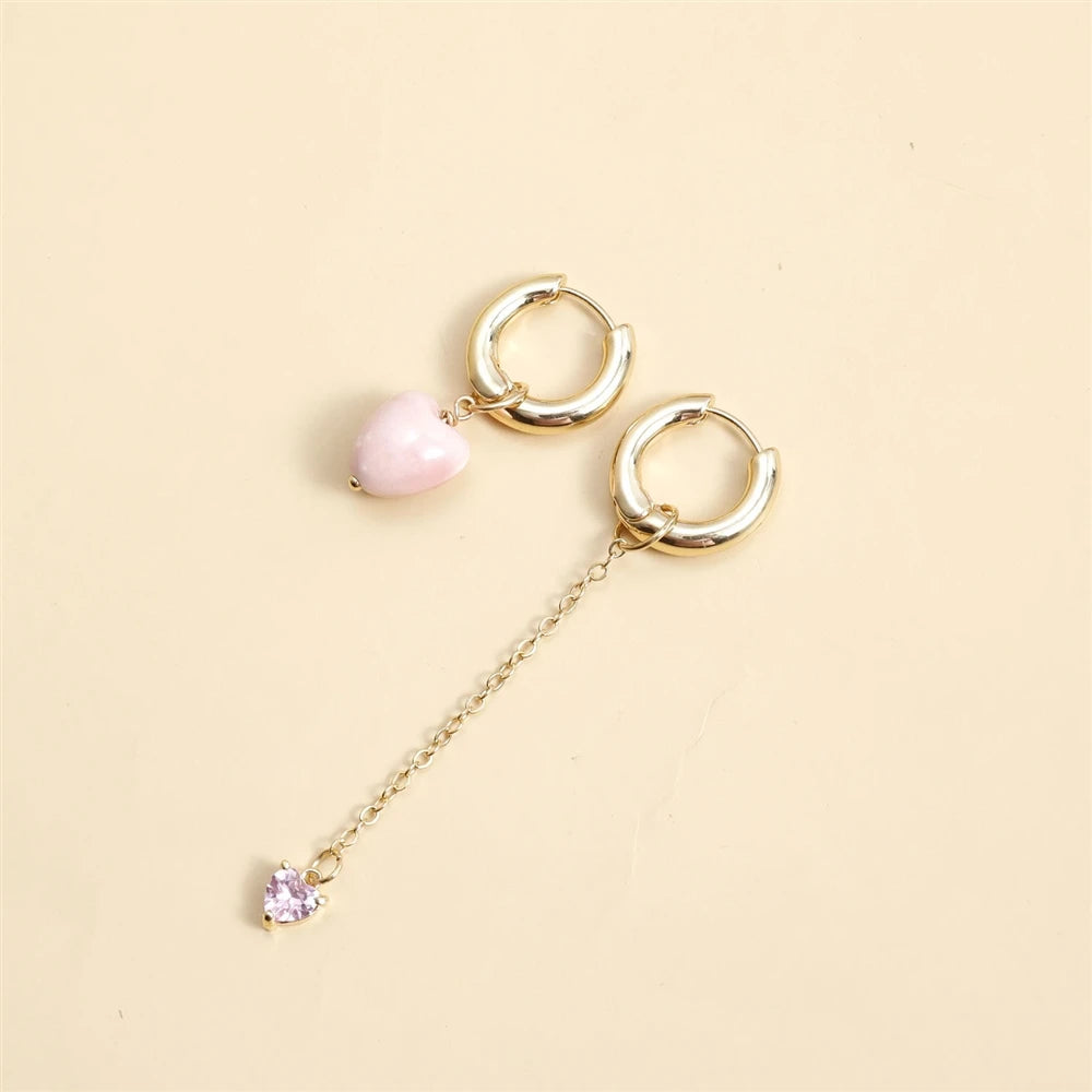 Fashion Sweet Heart Irregular Drop Earrings for Girls Elegant Trendy Jewellry for Women Ladies Accessories Chinese Supplier