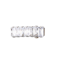 Hot Sale Mini Short Small Rhinestone Silver Alligator Glitter Fashion Minimalistic in Stock Hair Claw Clips Accessory for Women