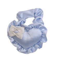 Solid Color Bowknot Ribbon Scrunchies Cute Elegant Princess Hair Ties for Women & Girls Sweet Stock Hair Accessories