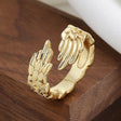 The opening is adjustable. / Gold
