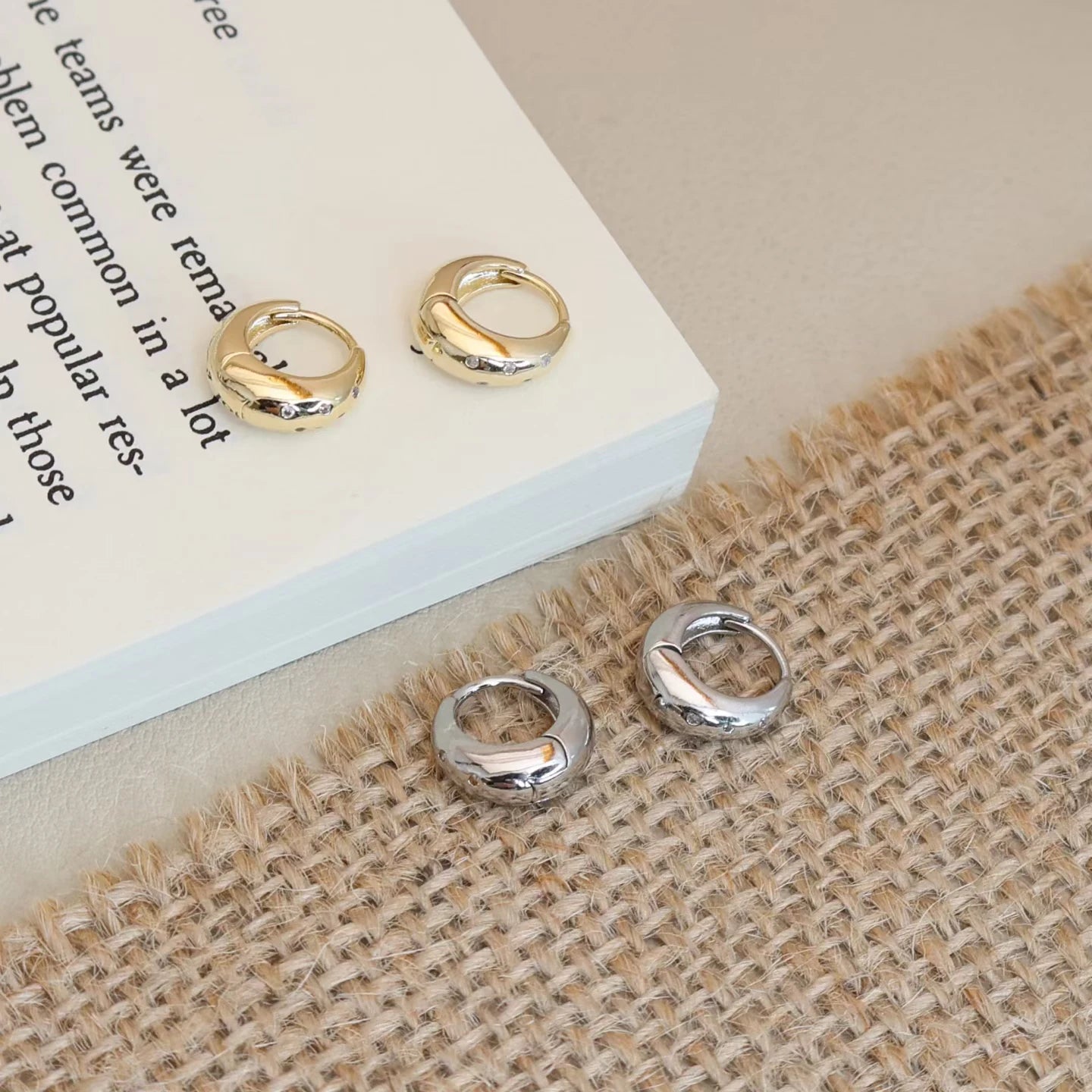 Women Hot Sale Mini Hoop Earring Fashion Charms Dainty Luxurious High Quality Bulk Jewelry Accessories for Female Daily Office