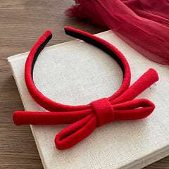 Classic Bowknot Headband for Women Girls Fashion Trendy Stylish Hair Accessories Solid Color Sweet Cute