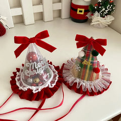 2025 Christmas Bowknot Plaid Glitter Hair Band for Baby Girls Cute Sweet Classic Head Band for Kids Children Hair Accessories