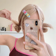 Fashion Colorful Heart Shaped Star Hair Clips for Girls Sweet Cute Elegant Alligator Haarspange for Women Lady Hair Accessories