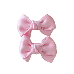 Girly Aesthetic Small Bowknot Solid Color Alligator Sweet Fashion Cute Wholesale in Stock Hairpins Accessories for Kids Children