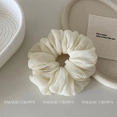 Summer Brand New Solid Color Elegant Scrunchies for Girls Fabric Minimalistic Cute Fashionable Hair Ties Women Hair Accessories
