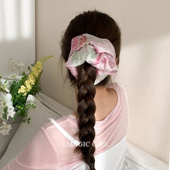 Elegant Trendy Simple Minimalistic Fashion Fabric Scrunchies Women and Girls Stylish Hair Ties Party Hair Accessories