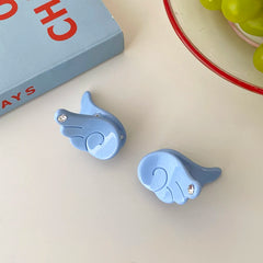 Sweet Cute Wings Solid Color Hair Clips for Girls Fashion Trendy Kawaii Glitter Alligators for Women Ladies Hair Accessories