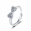 The opening is adjustable. / Silver