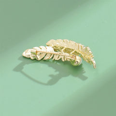 Fashion Feather Rhinestone Imitation Pearl Brooches for Girls Stylish Sweet Pins Jewelry for Women Ladies Accessories Wholesale