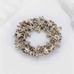 Fashionable Dinty Luxury Glitter Sparkling Brooches for Girls Rhinestone Sweet Elegant Pins Jewelry for Women Ladies Accessories
