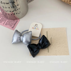 Simple Minimalistic Bowknot Scrunchies for Baby Girls Cute Sweet Kawaii Hair Ties for Kids Children Hair Accessories in Stock