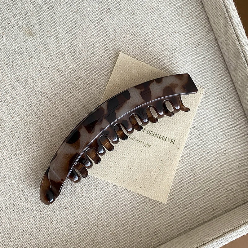 Ladies Autumn Winter Minimalistic Banana Clips Graceful Trendy Stylish Bulk Order in Stock Hair Clips Accessories for Women Use