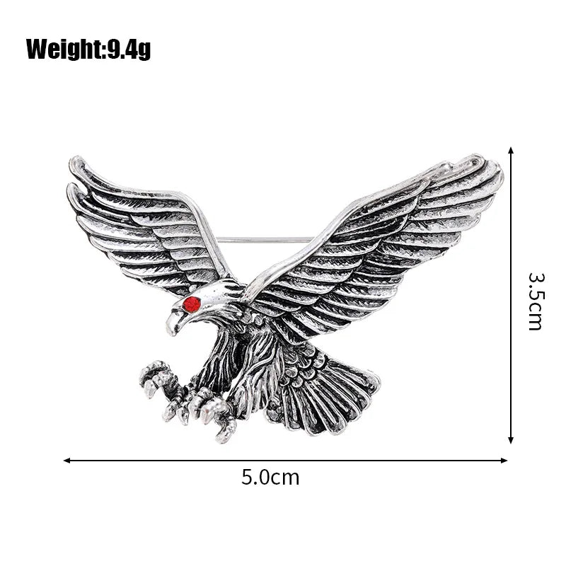 Fashion Simple Birds Eagle Mental Alloy Simple Brooches for Girls Elegant Pins Jewelry for Women Ladies Accessories Wholesale