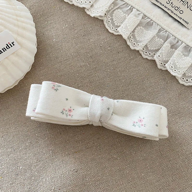 Fashion Trendy Bowknot Flowers Elegant Hair Clips for Girls French Style Simple Banana Clips for Women Ladies Hair Accessories