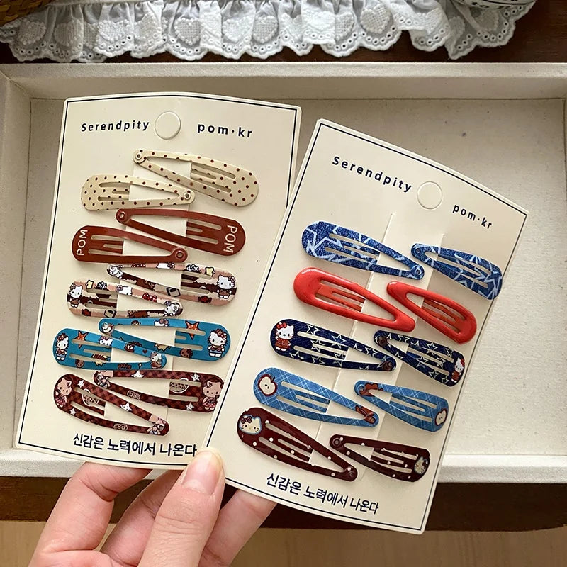 Fashion Water Drop Simple Hair Clips for Baby Girls Durable Trendy Snap Clips for Kids Children Hair Accessories in Stock