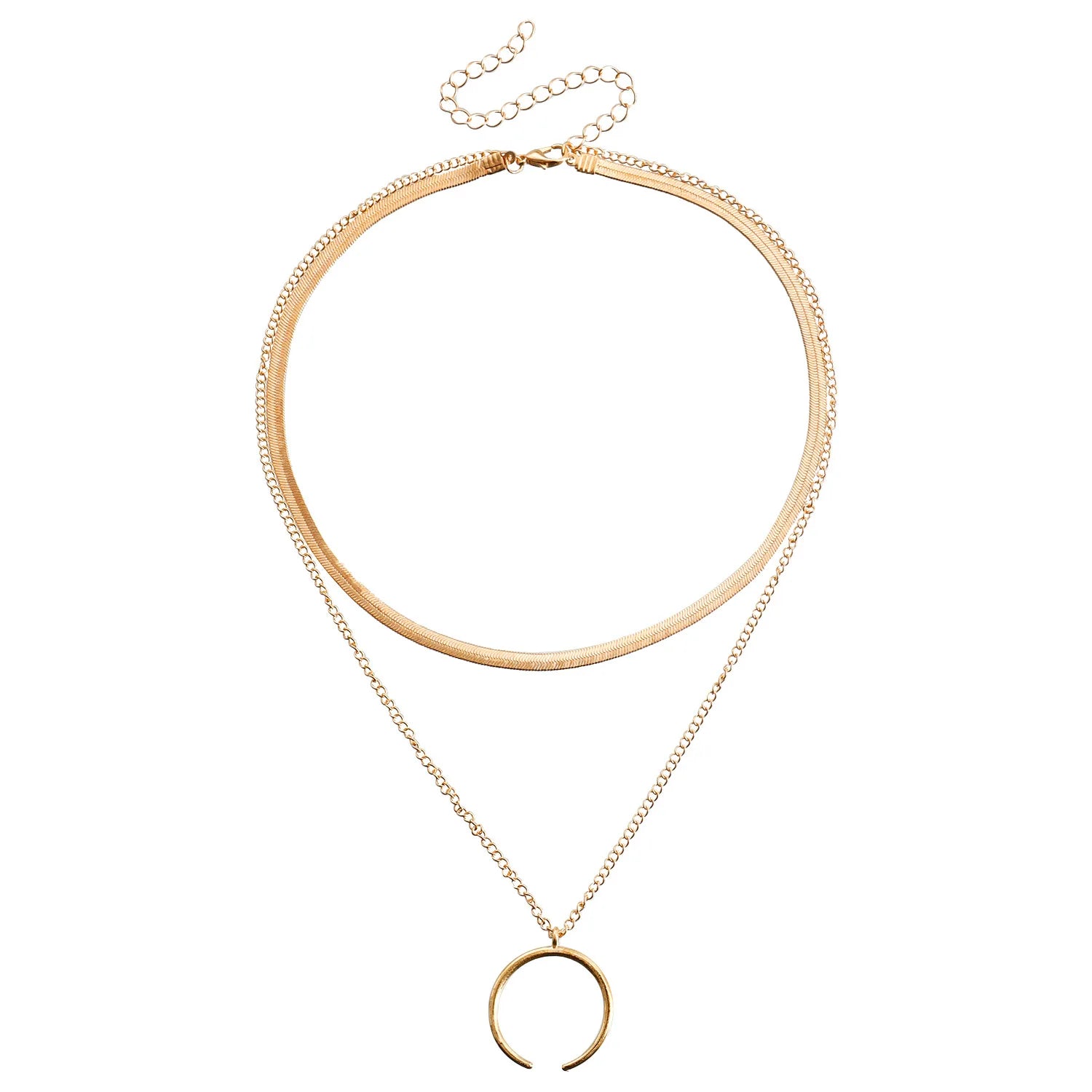 Fashion Simple Layered Wearing Minimalistic Necklaces for Girls Insta Style Glamorous Jewelry for Women Ladies Accessories