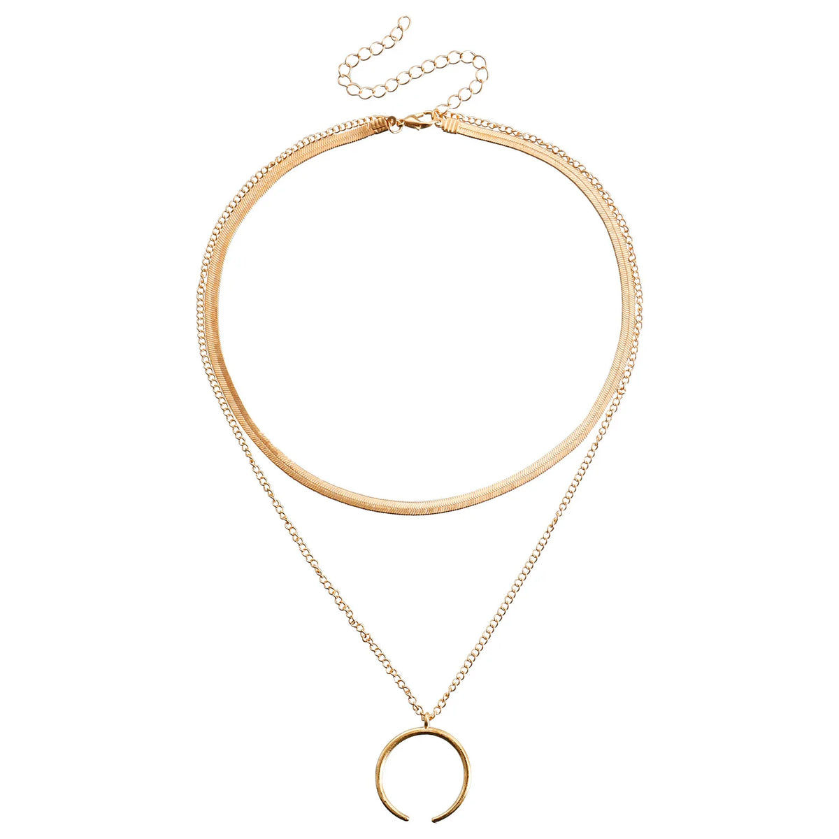 Fashion Simple Layered Wearing Minimalistic Necklaces for Girls Insta Style Glamorous Jewelry for Women Ladies Accessories
