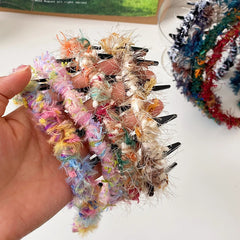 Women's Chic and Elegant Woolen Yarn Comb Headbands Multiple Colors Wholesale Stock Female Daily Hair Accessories