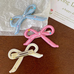 Simple Mimimalistic Fashion Bowknot Hair Clips for Baby Girls Trendy Stylish Princess Alligators for Kids Child Hair Accessories