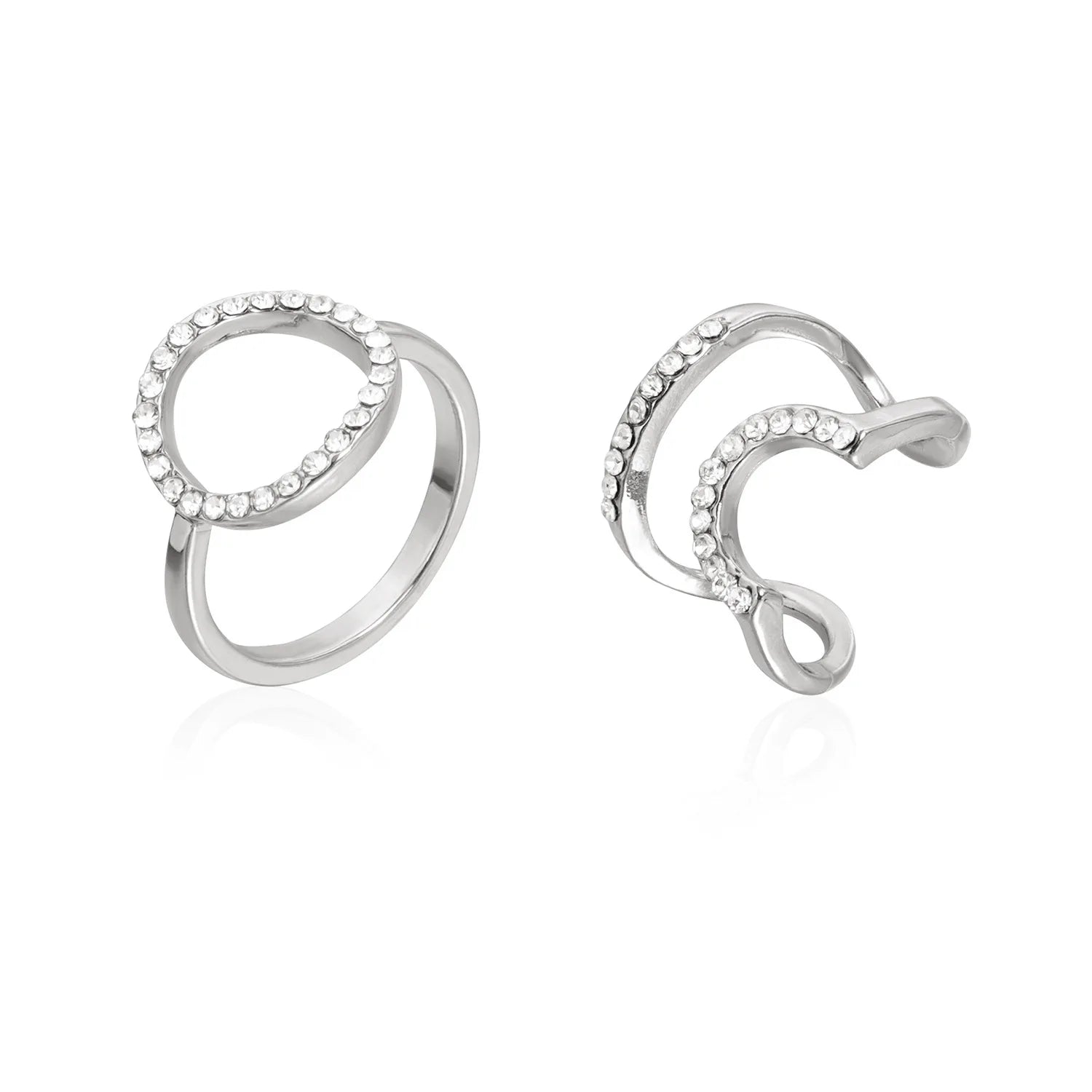 Fashion Simple Trendy Stylish Rings for Girls Minimalistic Elegant Art Deco Dainty Jewelry for Women Ladies Accessories Chic