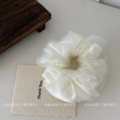 Brand New Elegant Solid Color Trendy Scrunchies Classic Ponytail Hair Ties for Women and Girls Sweet Hair Accessories