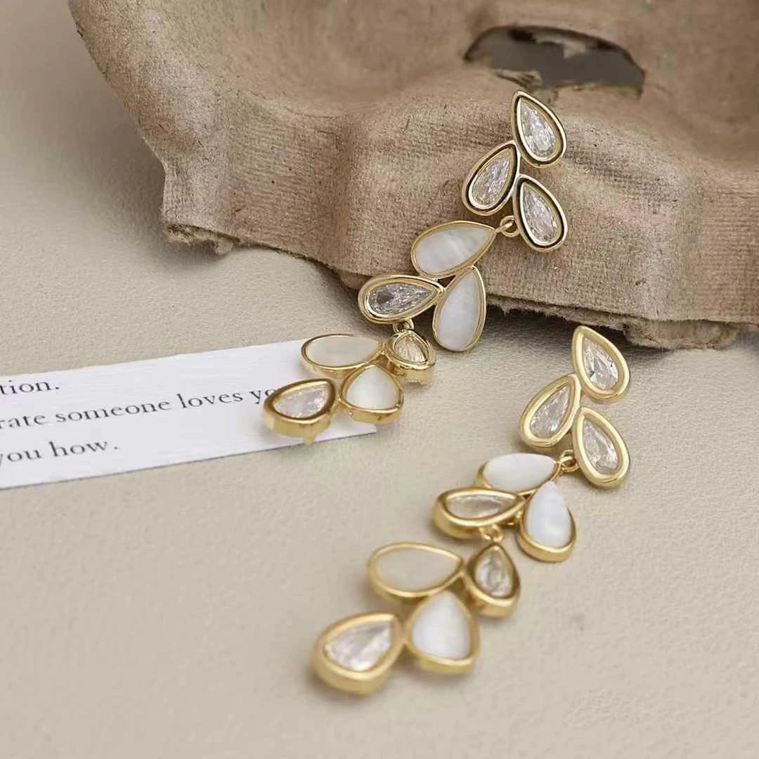 Women Creative Design Irregular Shape Drop Earring Fashion Elegant Graceful High Quality Bulk Jewelry Accessories for Causal