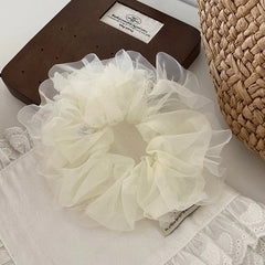 Hot Sale Women's Hair Ties Accessory Summer Spring Trendy Elegant Wholesale Stock Solid Color Lightweight Large Scrunchies