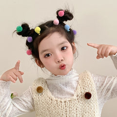 Kids Candy Color High Elastic Small Hair Ties Alligator Clips Fashion Cute Wholesale in Stock Girls Hairpins Scrunchy Accessory
