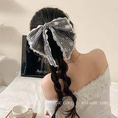 Elegany Simple Bowknot Dots Hair Claw Clips for Women Girls' Fashion Trendy Minimalistic Hair Accessories Elegant for Daily