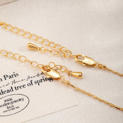 Fashion Copper 18K Gold Hand-Painted Drip Glaze Necklaces for Girls Freshwater Pearl Jewelry for Women Ladies Wholesale Bulk