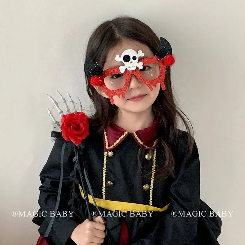 Halloween Headband for Kids Skull Spider Demon Spooky Hairband Children Costume Party Hair Accessories Trick or Treat Gift