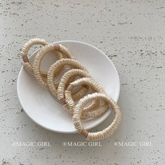 Elegant Minimalistic Solid Color Scrunchies High Elastic Hair Ties for Girls and Women Simple Fashion Hair Accessories