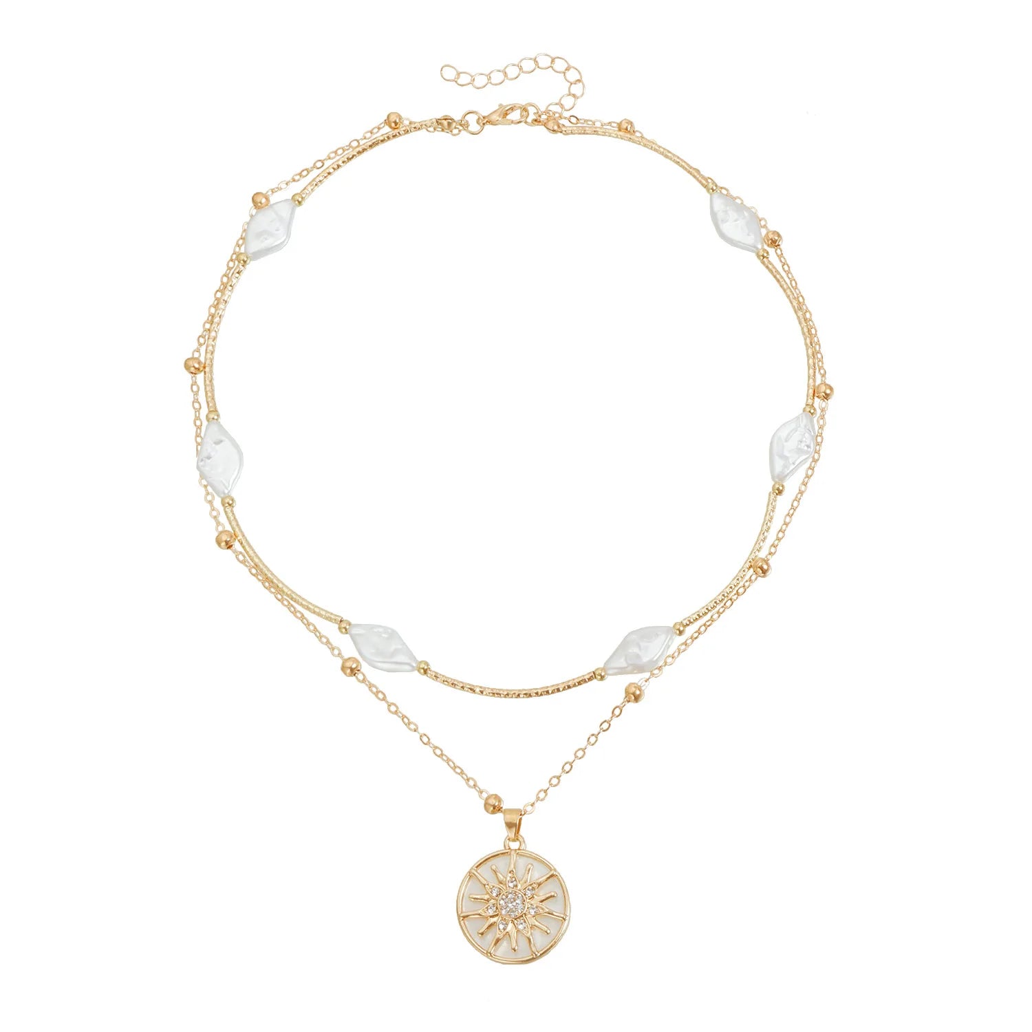 Fashion Simple Link Glitter Necklaces for Girls Minimalistic Sweet Earrings Jewellry for Women Ladies Accessories Wholesale