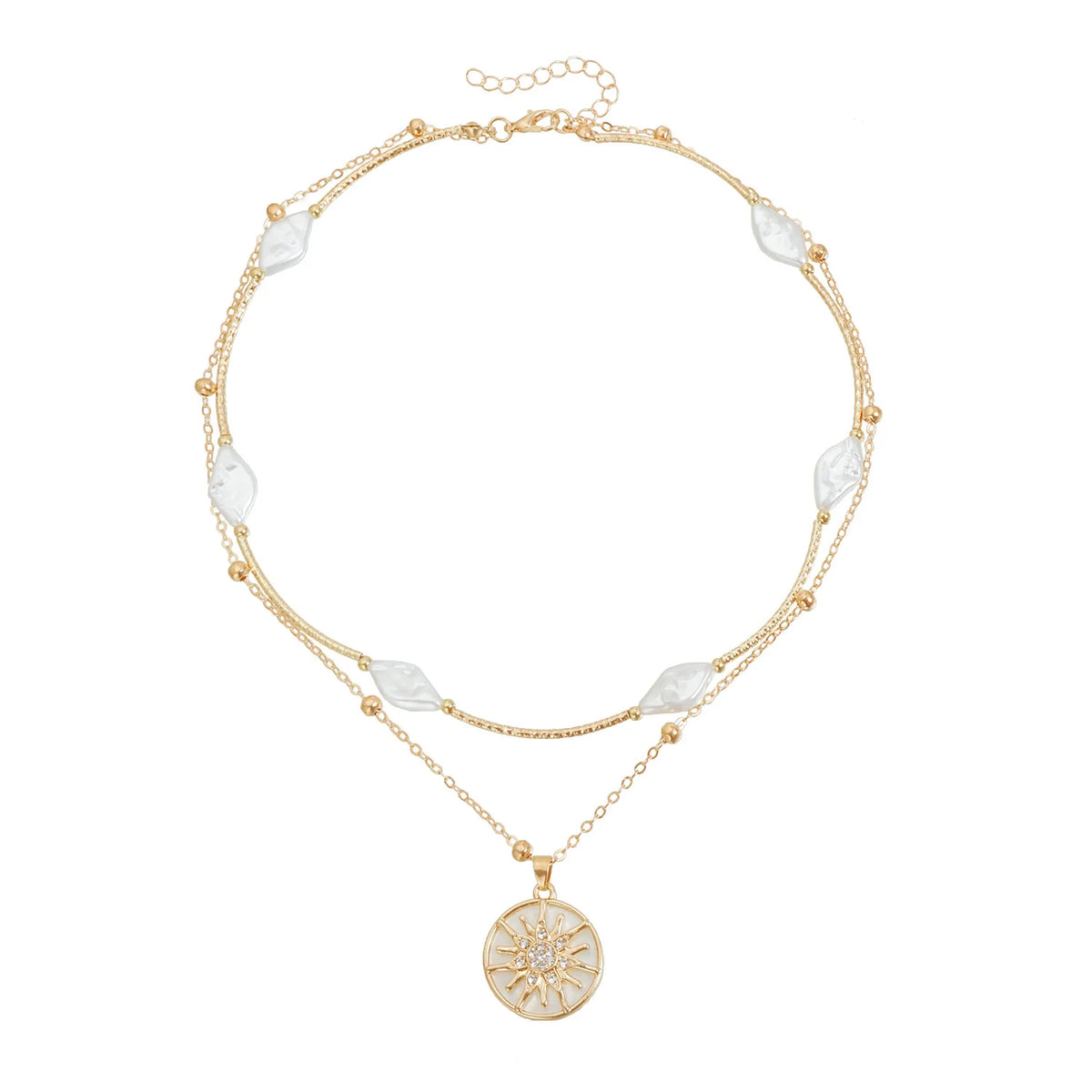 Fashion Simple Link Glitter Necklaces for Girls Minimalistic Sweet Earrings Jewellry for Women Ladies Accessories Wholesale