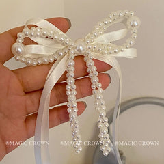 Elegant Princess Style Bowknot Hair Clips and Barrettes Stunning Graceful Ribbon Accessories for Women and Girls for Parties