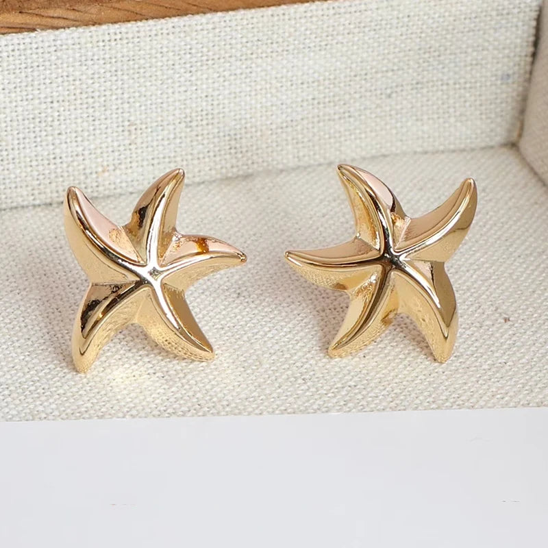 Sweet Cute Star Simple Minimalistic Drop Earrings for Girls Elegant Trendy Jewelry for Women Ladies Accessories Chinese Supplier