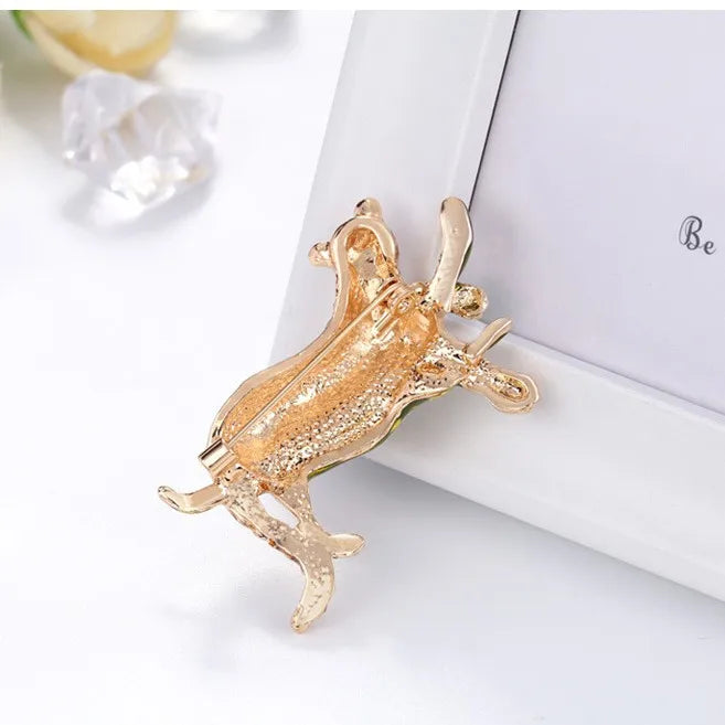 Fashion Trendy Animals Leopard Brooches for Girls Stylish Glamorous Dainty Charms Pins Jewelry for Women Ladies Accessories