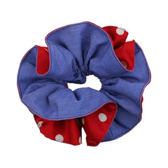 Women Red Blue Bowknot Dots Large Hair Claw Clips Scrunchies Fashion Elegant in Stock Female Daily Hairpins Ties Accessories