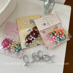 Simple Minimalistic Fashion Scrunchies for Baby Girls Cute Sweet High Elastic Hair Ties for Kids Children Hair Accessories Chic