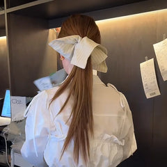 Classic Stripe Solid Color Scrunchies for Girls Simple Elegant Minimalistic Hair Ties Women Ladies' Fashion Accessories Sweet